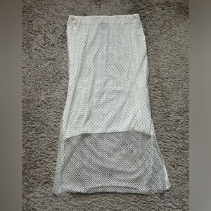 Sincerely Jules White Jewel Lined Midi Skirt